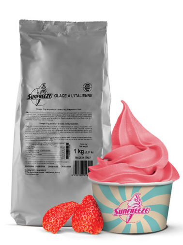 GLACE SOFT BASE FRAISE 1000G